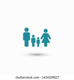 Family Icon Vector. Vector web design