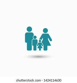 Family Icon Vector. Vector web design