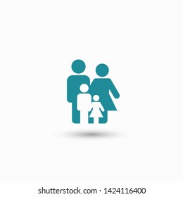 Family Icon Vector. Vector web design