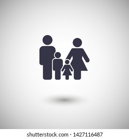 Family Icon Vector. Vector web design
