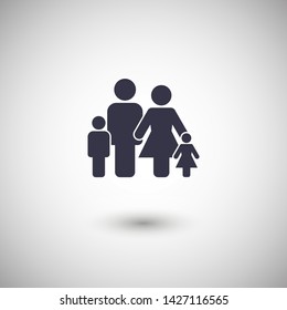 Family Icon Vector. Vector web design