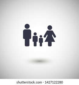 Family Icon Vector. Vector web design