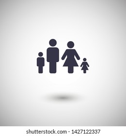 Family Icon Vector. Vector web design