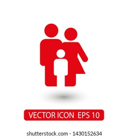 Family Icon Vector. Vector web design