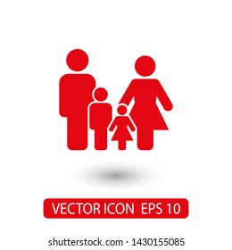 Family Icon Vector. Vector web design