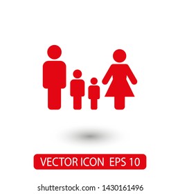 Family Icon Vector. Vector web design