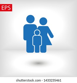 Family Icon Vector. Vector web design