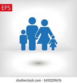 Family Icon Vector. Vector web design