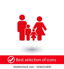 Family Icon Vector. Vector web design