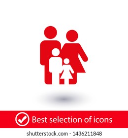 Family Icon Vector. Vector web design
