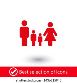 Family Icon Vector. Vector web design
