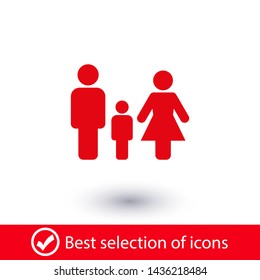 Family Icon Vector. Vector web design