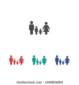 Family Icon Vector. Vector web design