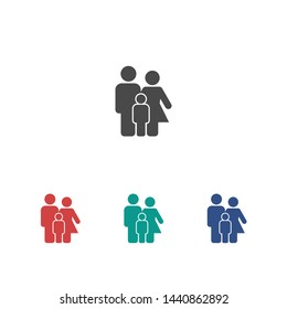 Family Icon Vector. Vector web design