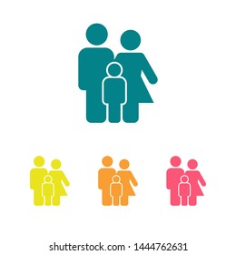Family Icon Vector. Vector web design