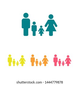 Family Icon Vector. Vector web design