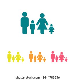 Family Icon Vector. Vector web design