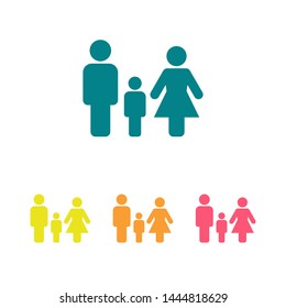 Family Icon Vector. Vector web design