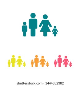 Family Icon Vector. Vector web design