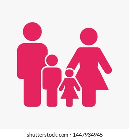 Family Icon Vector. Vector web design