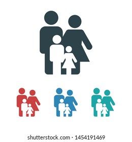 Family Icon Vector. Vector web design