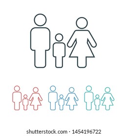 Family Icon Vector. Vector web design
