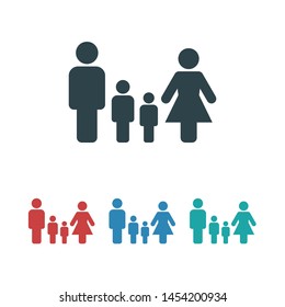 Family Icon Vector. Vector web design