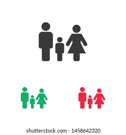 Family Icon Vector. Vector web design
