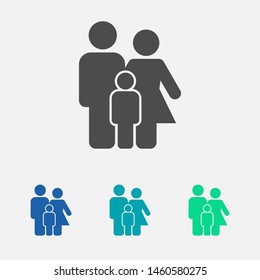 Family Icon Vector. Vector web design