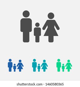 Family Icon Vector. Vector web design