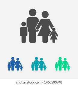 Family Icon Vector. Vector web design