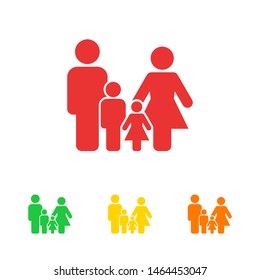 Family Icon Vector. Vector web design