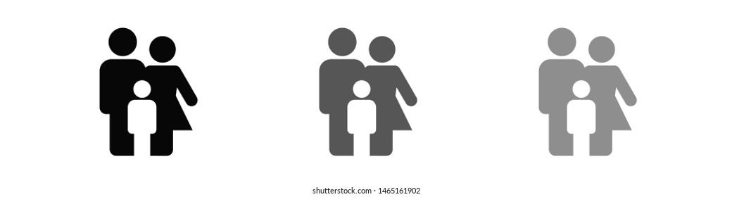 Family Icon Vector. Vector web design
