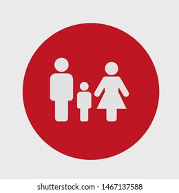 Family Icon Vector. Vector web design