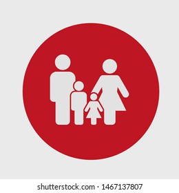 Family Icon Vector. Vector web design