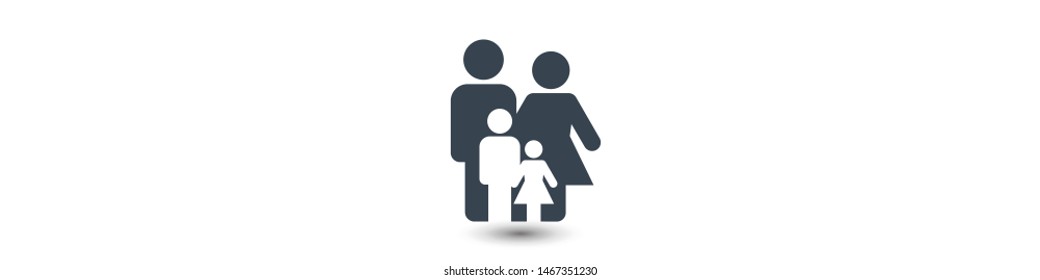 Family Icon Vector. Vector web design