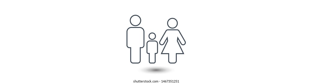 Family Icon Vector. Vector web design