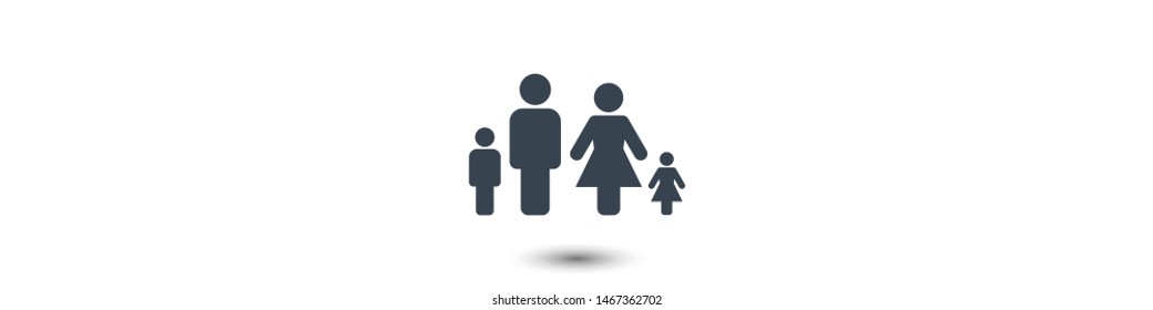 Family Icon Vector. Vector web design