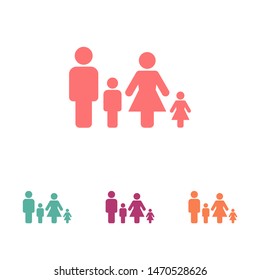 Family Icon Vector. Vector web design