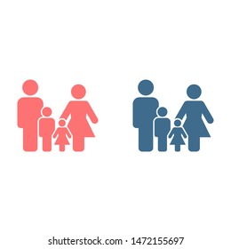 Family Icon Vector. Vector web design