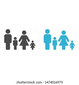 Family Icon Vector. Vector web design