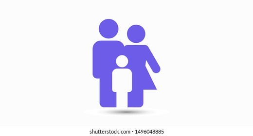 Family Icon Vector. Vector web design