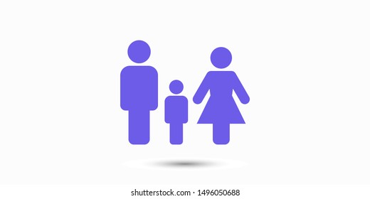 Family Icon Vector. Vector web design