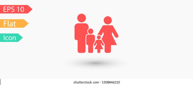 Family Icon Vector. Vector web design