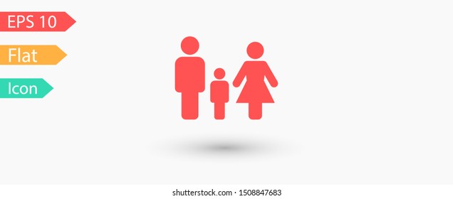 Family Icon Vector. Vector web design