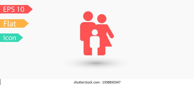 Family Icon Vector. Vector web design