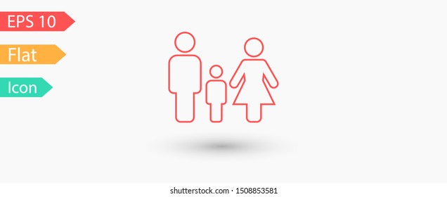 Family Icon Vector. Vector web design
