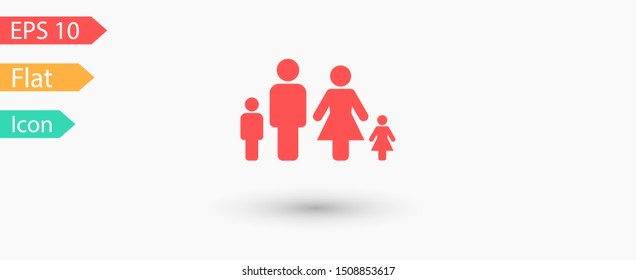Family Icon Vector. Vector web design