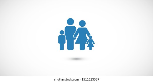 Family Icon Vector. Vector web design