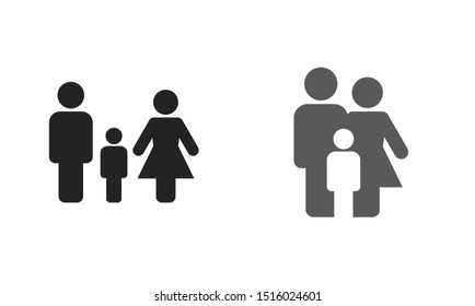 Family Icon Vector. Vector web design